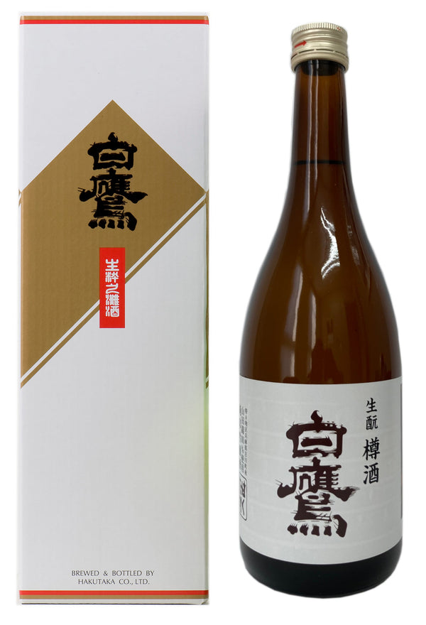 生もと・吟醸純米 超特撰白鷹 樽酒 720ml 化粧箱入