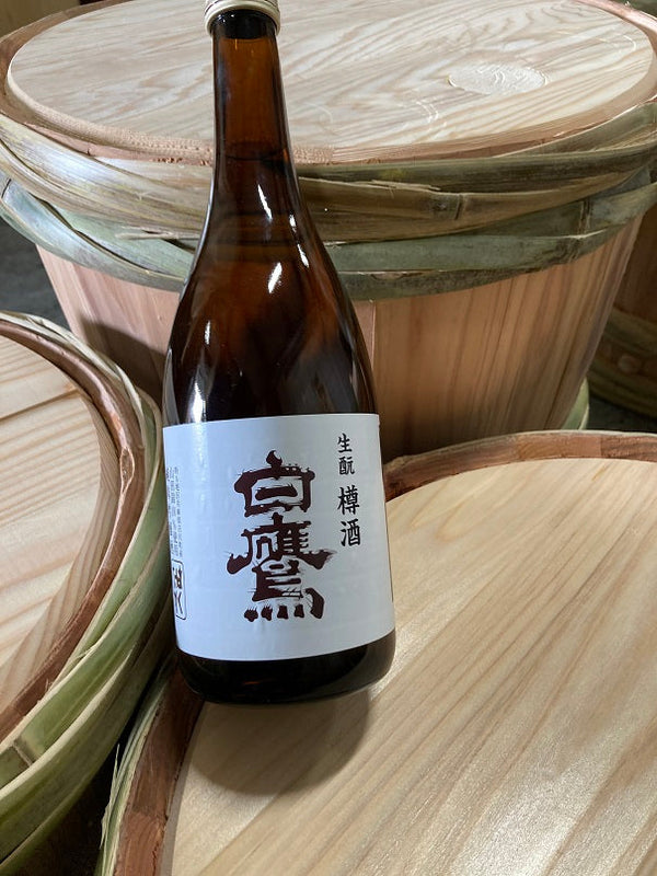 生もと・吟醸純米 超特撰白鷹 樽酒 720ml 化粧箱入